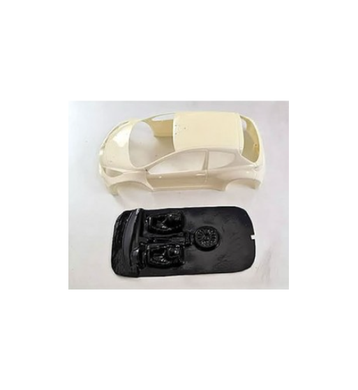 Mustang M-L0010R Lexan rally Peugeot 207 Avant Slot - Ligereza y detalle para slot