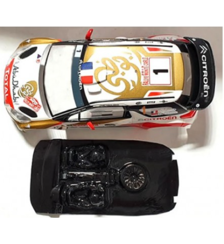 Mustang M-L0000R Lexan rally Citroen DS3 Scalextric - Ligereza y detalle para slot