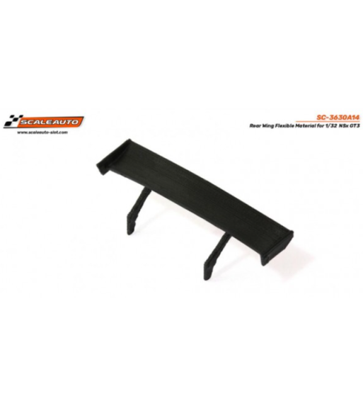 Scaleauto SC-3630A14 Alerón goma flexible Honda NSX GT3 - Calidad y flexibilidad para slot