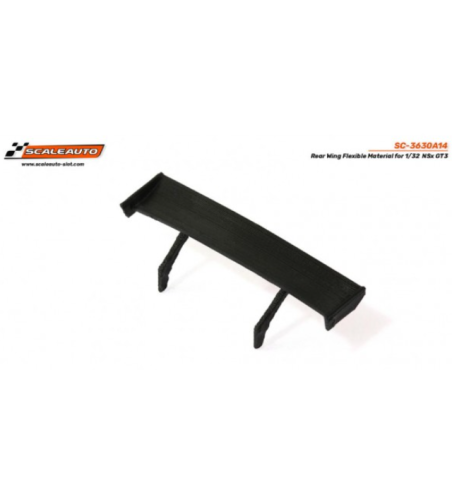 Scaleauto SC-3630A14 Alerón goma flexible Honda NSX GT3 - Calidad y flexibilidad para slot