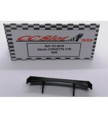 CC Slot CC-6018 Alerón goma flexible Corvette C7R NSR - Recambio para slot profesional