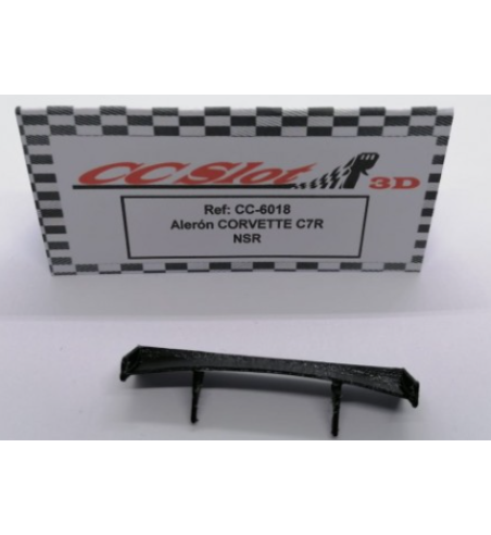 CC Slot CC-6018 Alerón goma flexible Corvette C7R NSR - Recambio para slot profesional