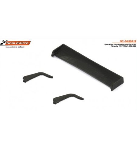 Scaleauto SC-3630A12 Alerón goma flexible Porsche 911 (991.2) - Accesorio slot