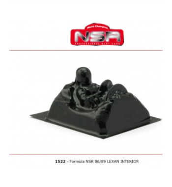 NSR 1522 Cockpit lexan Formula 1 86-89 - Recambio slot lexan