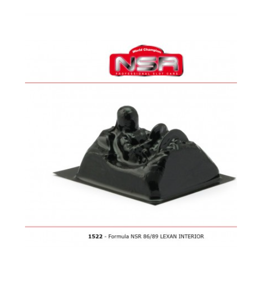 NSR 1522 Cockpit lexan Formula 1 86-89 - Recambio slot lexan