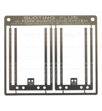 Kit suspensión eje delantero U Sloting Plus SP110031 | Ajuste slot racing