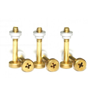 Tornillos suspensión estándar latón largos Sloting Plus SP114003 | Slot racing pro