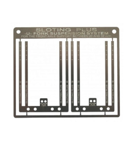 Sloting Plus SP110031 Kit suspensión eje delantero por pletinas en U para slot
