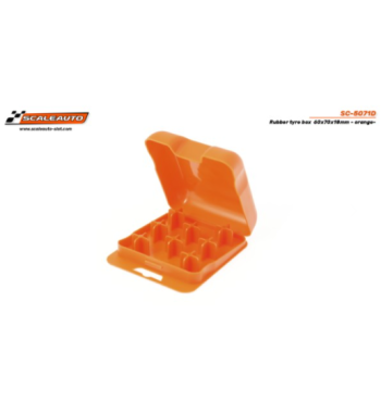 Caja Scaleauto SC5071D para neumáticos slot - goma naranja
