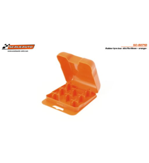 Caja Scaleauto SC5071D para neumáticos slot - goma naranja Caja Scaleauto SC5071D para neumáticos slot - goma naranja