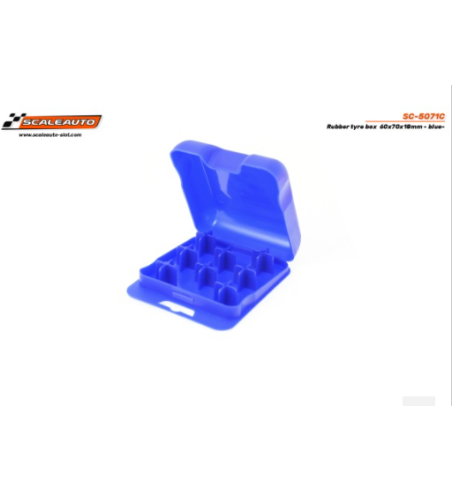 Caja SC5071C para neumáticos slot goma azul - Scaleauto