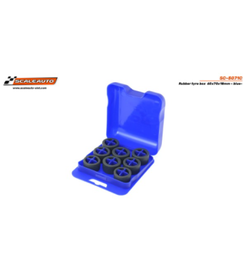 Caja SC5071C para neumáticos slot goma azul - Scaleauto