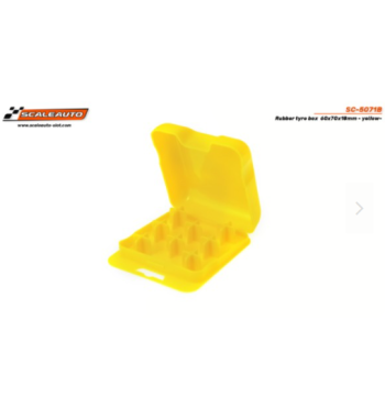 Caja neumáticos amarilla Scaleauto SC5071B