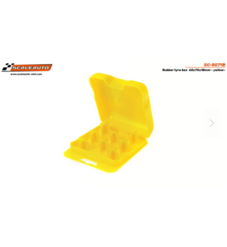 Caja neumáticos amarilla Scaleauto SC5071B