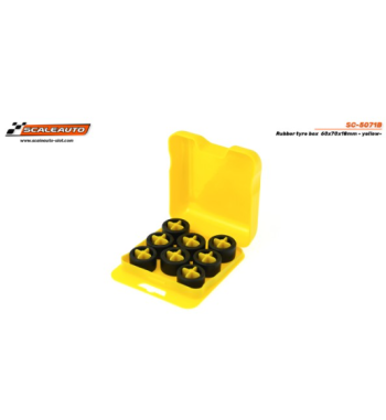 Caja neumáticos amarilla Scaleauto SC5071B