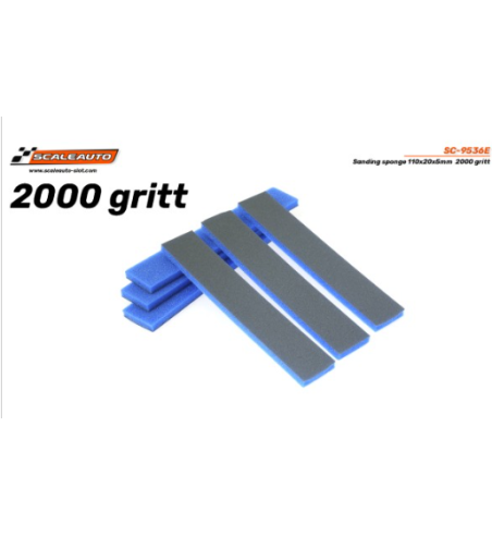 Espuma abrasiva 2000gritt Scaleauto SC9536E para acabados finos