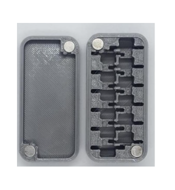 CC-4001 Caja coronas en ángulo slot CC Slot 3D