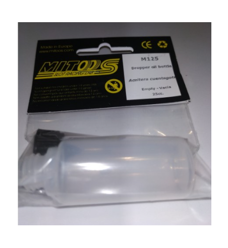 M125 Botella 25cc metálica vacía Mitoos