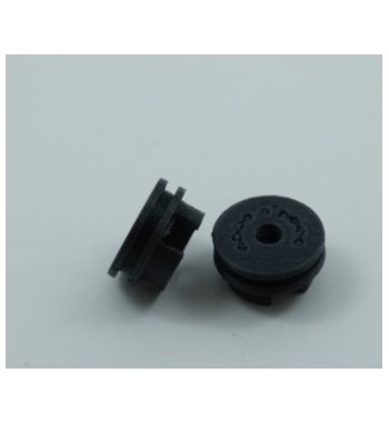 Juego de poleas carbono 3DSRP 018111 para llanta de 9mm, ideales para transmisiones duraderas y precisas.