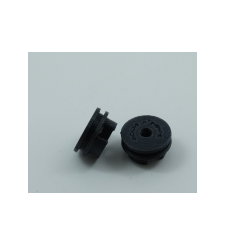 Juego de poleas carbono 3DSRP 018111 para llanta de 9mm, ideales para transmisiones duraderas y precisas.