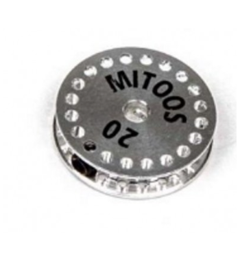 Polea MITOOS M143 MXL aluminio Z20 X1 para transmisiones fiables y resistentes.