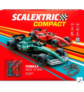 Circuito completo Scalextric Compact Formula Race to Win