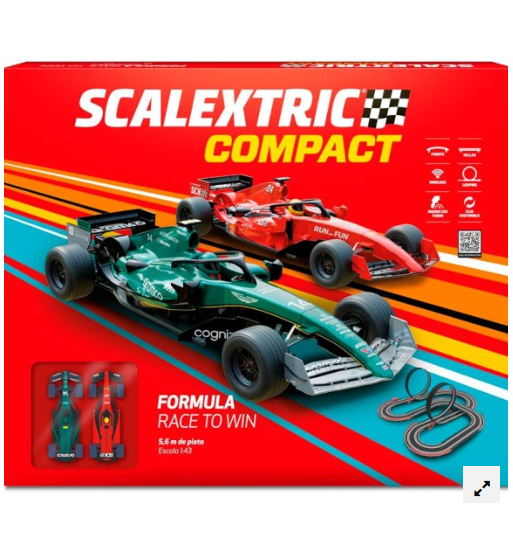 Circuito completo Scalextric Compact Formula Race to Win Circuito completo Scalextric Compact Formula Race to Win