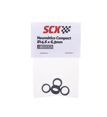 Scalextric C10333X400 Neumático compact 14,6x6,9mm para slot