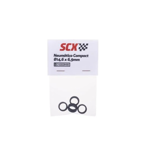 Scalextric C10333X400 Neumático compact 14,6x6,9mm para slot