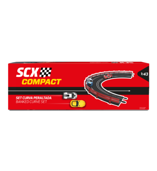Scalextric Compact Curva peraltada para slot Scalextric Compact Curva peraltada para slot