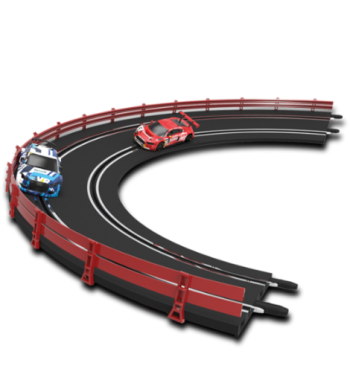 Scalextric Compact Curva peraltada para slot