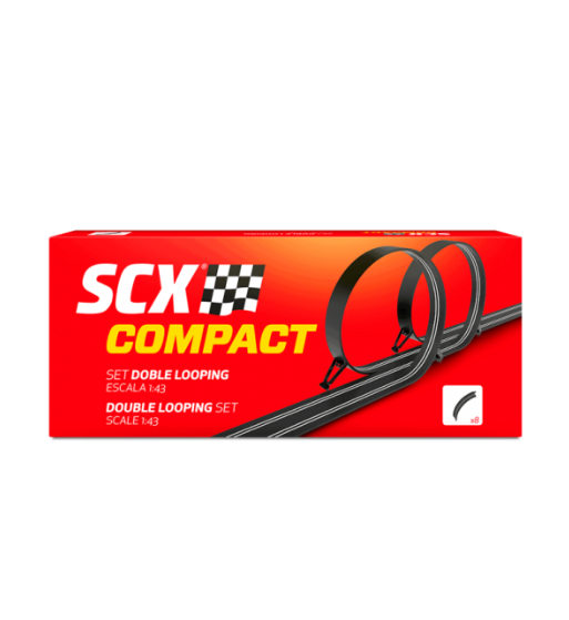 Scalextric Compact Doble Looping para slot
