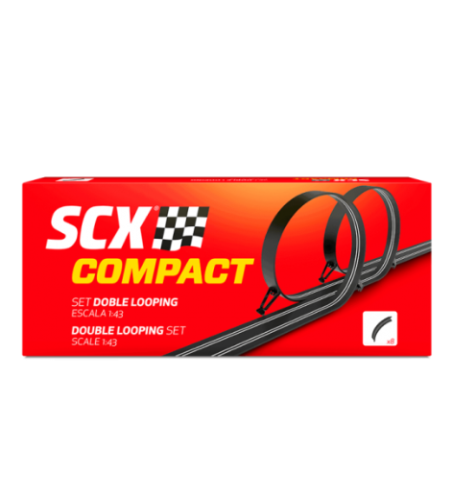 Scalextric Compact Doble Looping para slot