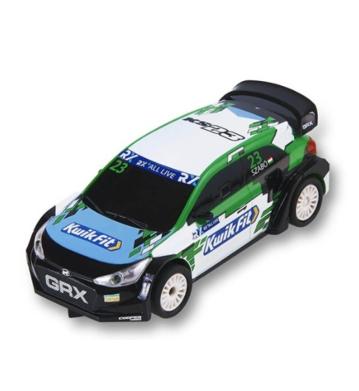 Coche Scalextric Compact Hyundai i-20 RX - 100 Kwik Fit para slot Coche Scalextric Compact Hyundai i-20 RX - 100 Kwik Fit para slot