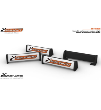 Slot Scaleauto SC-10205 Muro con publicidad Rectangular y Retroluminados Modernos para slot - Slot Maxi al mejor precio