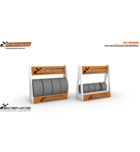 Slot Scaleauto SC-10248A Carrito de neumáticos Scaleauto 63x60x20mm para slot - Slot Maxi al mejor precio