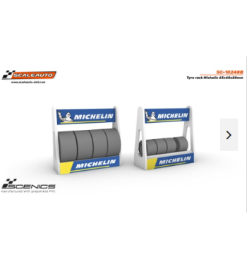 Slot Scaleauto SC-10248B Carrito de neumáticos Michelin 63x60x20mm para slot - Slot Maxi al mejor precio