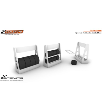 Slot Scaleauto SC-10248D Carrito de neumáticos Pirelli 63x60x20mm para slot - Slot Maxi al mejor precio