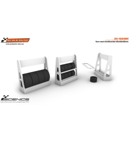 Slot Scaleauto SC-10248D Carrito de neumáticos Pirelli 63x60x20mm para slot - Slot Maxi al mejor precio
