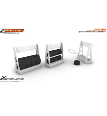 Slot Scaleauto SC-10248F Carrito de neumáticos Dunlop 63x60x20mm para slot - Slot Maxi al mejor precio
