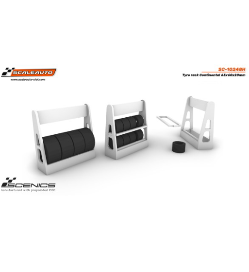 Slot Scaleauto SC-10248F Carrito de neumáticos Dunlop 63x60x20mm para slot - Slot Maxi al mejor precio Slot Scaleauto SC-10248F Carrito de neumáticos Dunlop 63x60x20mm para slot - Slot Maxi al mejor precio