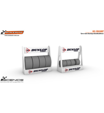 Slot Scaleauto SC-10248F Carrito de neumáticos Dunlop 63x60x20mm para slot - Slot Maxi al mejor precio