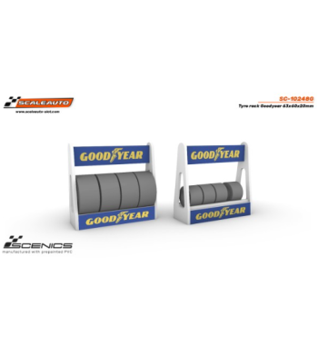 Slot Scaleauto SC-10248G Carrito de neumáticos Goodyear 63x60x20mm para slot - Slot Maxi al mejor precio