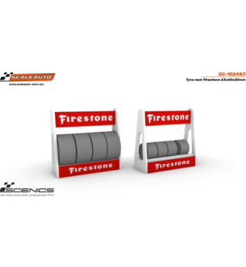 Slot Scaleauto SC-10248J Carrito de neumáticos Firestone 63x60x20mm para slot - Slot Maxi al mejor precio