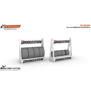 Slot Scaleauto SC-10248C Carrito de neumáticos Bridgestone 63x60x20mm para slot - Slot Maxi al mejor precio