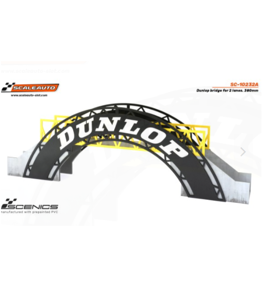 Slot Scaleauto SC-10232A Puente dunlop para 2 carriles . 380mm para slot - Slot Maxi al mejor precio