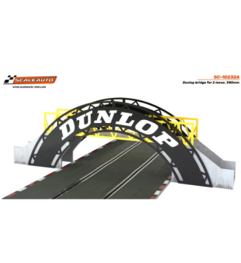 Slot Scaleauto SC-10232A Puente dunlop para 2 carriles . 380mm para slot - Slot Maxi al mejor precio