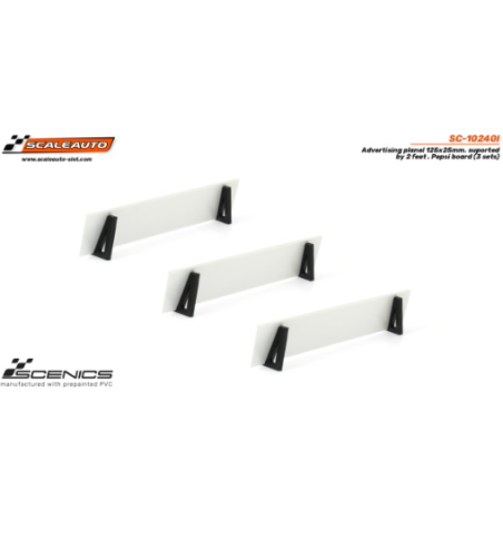 Slot Scaleauto SC-10240I Paneles publicitarios Pepsi 125x25 mm con soportes 3ud para slot - Slot Maxi al mejor precio