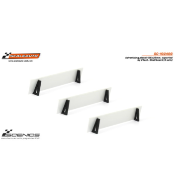 Slot Scaleauto SC-10240G Paneles publicitarios Shell 125x25 mm con soportes 3ud para slot - Slot Maxi al mejor precio