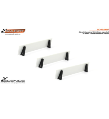 Slot Scaleauto SC-10240F Paneles publicitarios Scaleauto 125x25 mm con soportes 3ud para slot - Slot Maxi al mejor precio